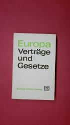 EUROPA - VERTRÄGE UND GESETZE.