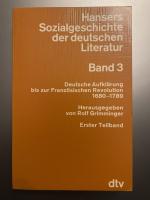 Deutsche Aufklärung bis zur Französischen Revolution : 1680 - 1789; Band 3