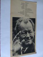 Willy Brandt Bundeskanzler in Deutschland. Werbebroschüre.