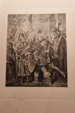 King Henry V weist Sir John Fallstaff zurück (Stahlstich) - Shakespeare Illustration