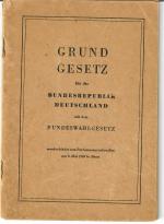 GRUNDGESETZ für die BUNDESREPUBLIK DEUTS