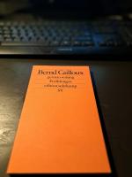 Bernd Cailloux: german writing Bernd Cailloux: german writing