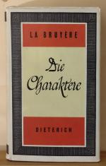 Jean de La Bruyère: Die Charaktere oder 