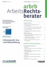 Zeitschrift ArbeitsRechtsberater Heft 1 2022