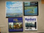 4 Bücher: Unter dem Himmel von Hamburg. Die Stadt aus der Luft / Über das flache Land zur Waterkant / Alster, Elbe und die See / Hamburg Bilder einer Stadt