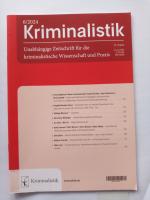 Kriminalistik Heft 6/2024, Themen: Biometrie Personenidentifizierung Bystander Wohnungseinbruchdiebstahl Religion Racial profiling Ukraine-krieg (ZS161)