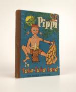 RARE UND NAHEZU TADELLOS ERHALTENE ERSTAUSGABE IN DEUTSCHER SPRACHE !!! - Pippi in Taka-Tuka-Land