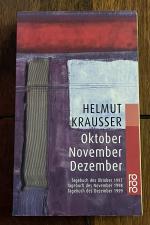 Helmut Krausser: Oktober. November. Deze Helmut Krausser: Oktober. November. Deze