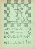 Bulletin 1. Berlin-Schach-Open 1978