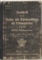 Vorschrift für die Waffen- und Schießausbildung der Ordnungspolizei PDV 3 Teil III: Schießausbildung