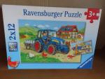 2 x 12 Teile Puzzle - Baustelle und Baue 2 x 12 Teile Puzzle - Baustelle und Baue