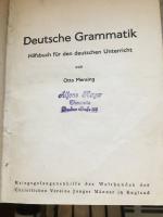 Deutsche Grammatik, Rechenbuch, Kriegsgefangenenhilfe