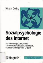Nicola Döring: Sozialpsychologie des Int