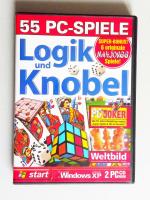 2 x CDs “Logik und Knobel” – 55 PC-Spiele + 6 orig. Mahjonggs
