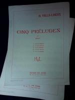 HEITOR VILLA-LOBOS: CINQ PRÉLUDES pour g