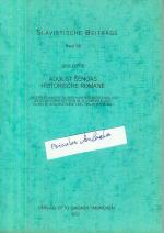 August Senoas historische Romane. Untersuchungen zu Geschichtsdarstellung und Geschichtskonzeption in „Zlatarevo Zlato“, „Cuvaj se senjske ruje“ und „Seljacka buna“