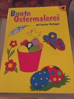 Bunte Ostermalerei mit bunten Vorlagen