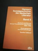 Rolf Grimminger: Hansers Sozialgeschicht