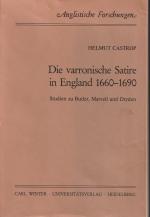 Die varronische Satire in England 1660-1690