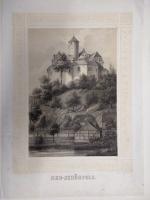 Neu-Schönfels. [Burg]. Lithographie mit 