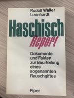 Leonhardt Rudolf, Walter: Haschisch-Repo Leonhardt Rudolf, Walter: Haschisch-Repo
