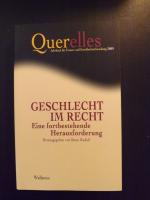 Beate Rudolf (Hg.): Geschlecht im Recht 