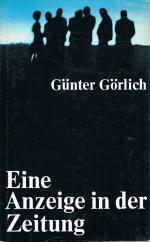 Günter Görlich: Eine Anzeige in der Zeit