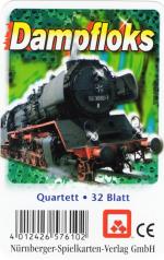 Nürnberger Spielkarten Quartett Dampfloks (2006, mit Werbe-Rückseite)