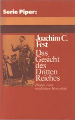 Joachim Fest: Das Gesicht des Dritten Re