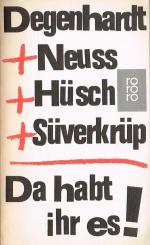 Franz Josef Degenhardt: Da habt ihr es! Franz Josef Degenhardt: Da habt ihr es!