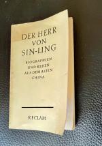 Erich Haenisch: DER HERR VON SIN-LING / 