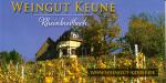 Werbekarte: Weingut Keune in Rheinbreitb