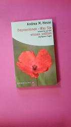 Hesse, Andrea M.: DEPRESSIONEN - WAS SIE