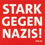Aufkleber Postkarte  Stark gegen Nazis K