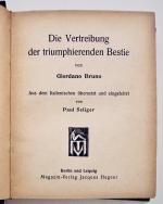 Giordano Bruno: Die Vertreibung der triu