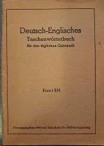 Walter Klie: Deutsch-Englisches Taschenw Walter Klie: Deutsch-Englisches Taschenw