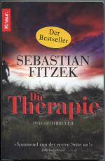 Sebastian Fitzek: Die Therapie - Psychot Sebastian Fitzek: Die Therapie - Psychot