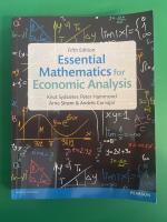 Knut Sydsaeter: Essential Mathematics fo Knut Sydsaeter: Essential Mathematics fo