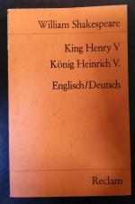 William Shakespeare: King Henry V - Engl