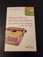 Andrea Köhler: Kleines Glossar des Versc