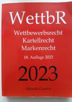 WettbR - Wettbewerbsrecht, Kartellrecht 