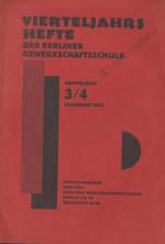 Berliner Gewerkschaftsschule (Hrsg.): Vi Berliner Gewerkschaftsschule (Hrsg.): Vi