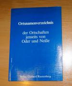 Margarete Kaemmerer: Ortsnamenverzeichni Margarete Kaemmerer: Ortsnamenverzeichni