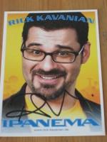 Rick Kavanian: Autogrammkarte