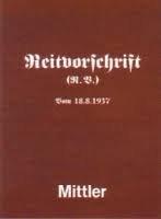 Reitvorschrift - (R.V.) ; vom 18.8.1937 