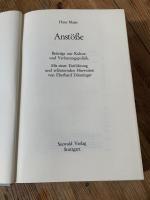 Hans Maier: Anstöße. Beiträge zur Kultur