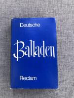 Hartmut Laufhütte: Deutsche Balladen