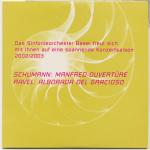 Robert Schumann (1810-1856): Ouvertüre z