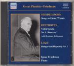 Ignaz Friedman (1882-1948): Complete Rec