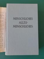 Friedrich Nietzsche: Menschliches Allzum Friedrich Nietzsche: Menschliches Allzum